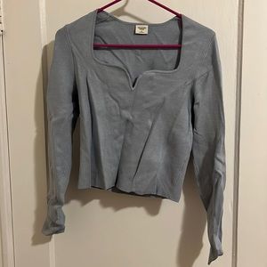 Structured cropped sweater